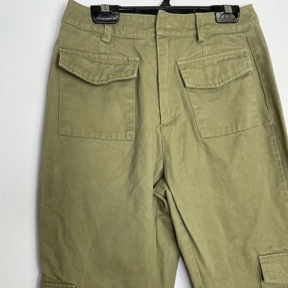 MORRISDAY the label cargo pockets khaki pants - Picture 2 of 9